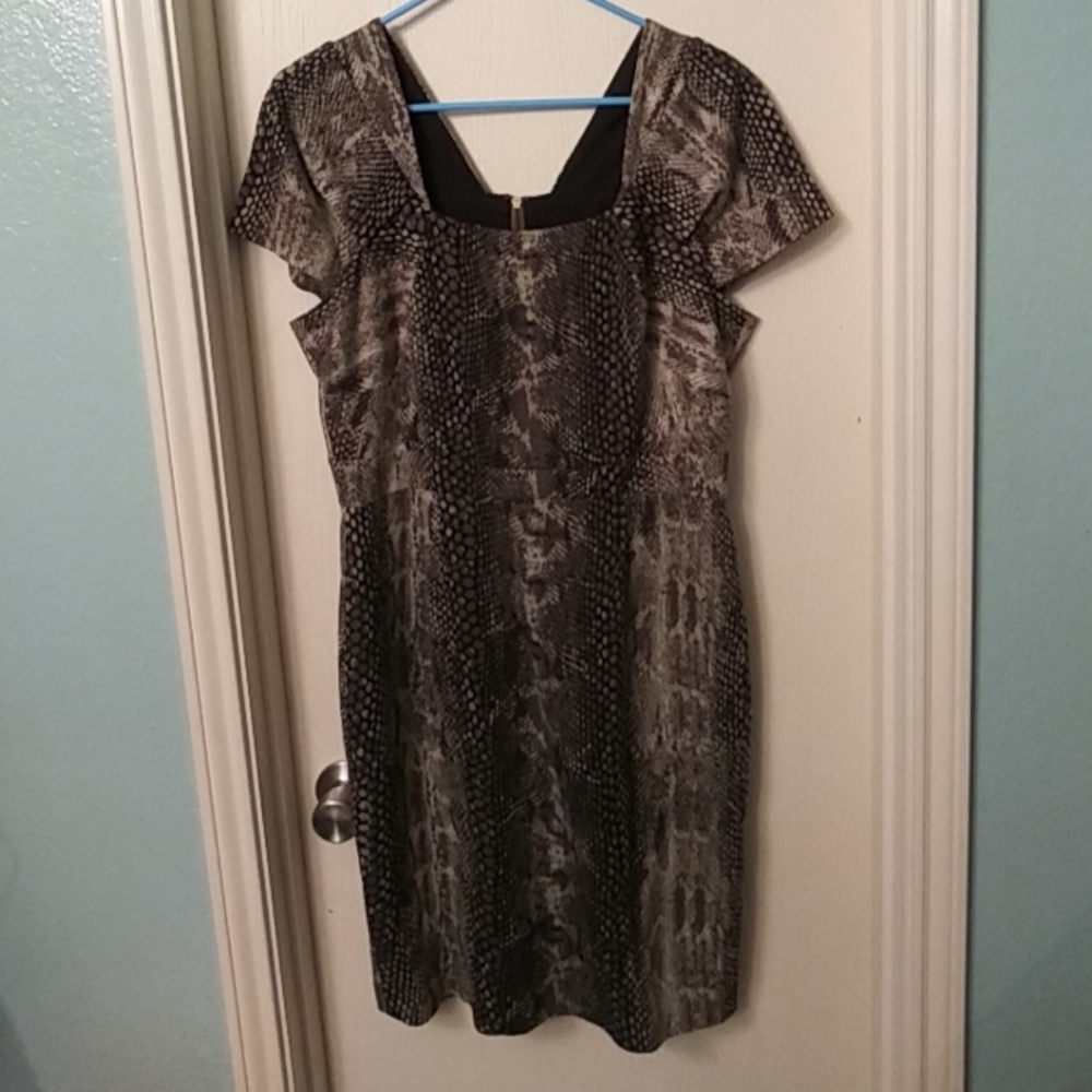 Jones New York Reptile Print Dress